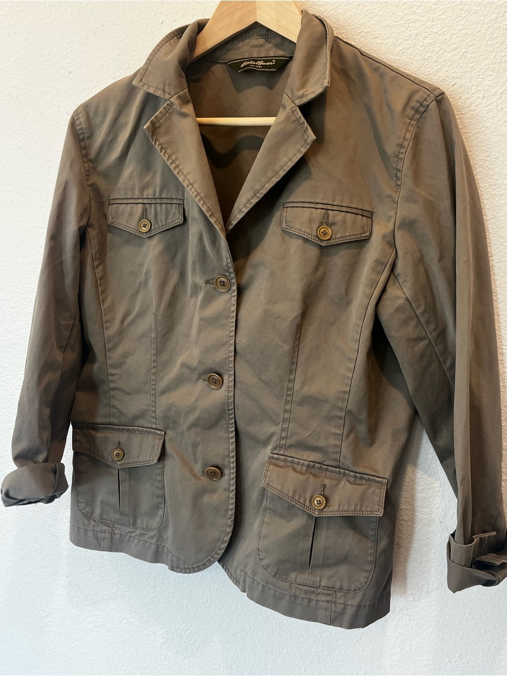 Eddie Bauer Olive-Taupe Utility Jacket